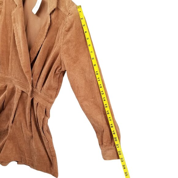 Day + Moon Poppy Corduroy Romper Womens Brown Long Sleeve Collared Size M - Picture 12 of 16